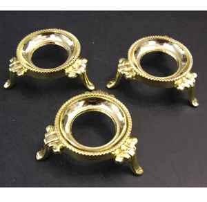 Portavasos de latón con logo personalizado, 4 piezas, portavasos de latón chapado en oro, diseño increíble, calidad superior a precio de mayoreo. - Product Image 3