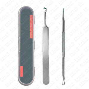 Juego de Herramientas Premium para Limpieza Facial de Acné y Poros, para Nariz y Rostro, con Logotipo Personalizado, de Acero Inoxidable, para Eliminar Puntos Negros y Blancos - Product Image 1