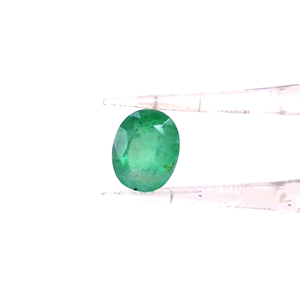 Émeraude ovale naturelle du Zambie 3,48 carats, pierre précieuse naturelle à facettes, prête à l'emploi pour la création de bijoux - Product Image 2