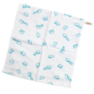 Osaka Japan Printed 100% Cotton Gauze Hand Towel Cute Polar Bear Design 34cm*34cm Face Towel/<b>Washcloth</b> <b>Bath</b> Car Kids' Quick-Dry - Product Image 1