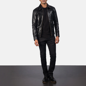Veste d'hiver en cuir véritable de haute qualité pour hommes, best-seller, matière solide, prix avantageux, vestes tendance - Product Image 5