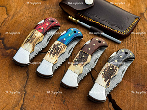 Excelente Cuchillo Plegable de Alta Gama con Diseño Nuevo y Funda de Cuero para Uso Táctico y al Aire Libre - Product Image 5