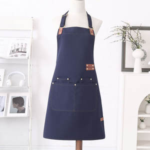Custom Waist <b>Apron</b> Logo High Quality OEM Factory Promotional <b>Waterproof</b> Cotton Reusable Chef Cooking Kitchen <b>Apron</b> for Women - Product Image 3