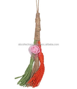 Décoration intérieure artisanale rustique, fournitures artisanales, ornement de Noël suspendu en jute fait à la main, décoration naturelle écologique, personnalisable en usine - Product Image 1