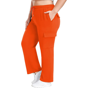 Women Retro Style Cargo <b>Pants</b> Quick Dry Breathable Elastic Waist Casual Sports Outdoor Running Hiking Trousers - Product Image 4