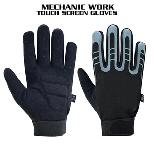 Heavy Duty Reinforced Synthetic Leather Amara Safety <b>Gloves</b> All Purpose Mechanic Utility <b>Gloves</b> with <b>Touch</b> Screen Compatibility - Product Image 5