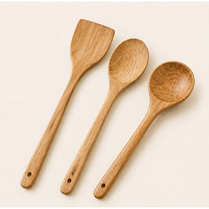 Unique Design Natural <b>Wooden</b> Cooking Spoons Set 4-Piece Eco-Friendly Custom Logo Non-Stick <b>Kitchen</b> <b>Utensils</b> Wholesale Spatula - Product Image 1