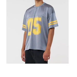 Maillot de football américain personnalisé pour hommes, coupe régulière, respirant, séchage rapide, polyester, col en V, entraînement estival, vente en gros OEM - Product Image 3