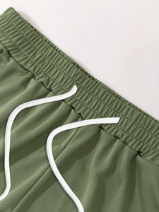 OEM <b>Men</b> <b>Summer</b> Cotton T Shirt and Shorts Set Casual Fashion Streetwear Two Piece Outfit Gym Fitness Jogging Sportswear - Product Image 5