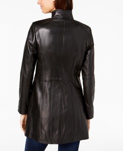 Veste en cuir de mouton véritable pour femmes veste en cuir véritable de style de dames de mode de printemps pour femmes vente en gros - Product Image 2