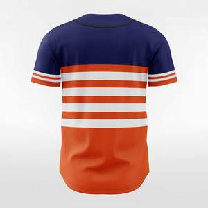 เสื้อเบสบอลคอวีผู้ชาย แบบสั่งทำพิเศษสำหรับทีม ระบายอากาศได้ดี แห้งเร็ว ชุดฝึกซ้อม สไตล์อเมริกาและยุโรป ขายส่งตามเทรนด์ - Product Image 5
