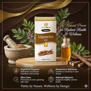 Aceite de Regaliz Personalizado, Aceite Cosmético Herbal, Mezcla Botánica, Fórmula para el Cuidado de la Belleza, Envase de Botella con Etiqueta Privada, Venta al por Mayor - Product Image 2
