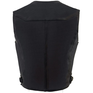 Chaleco de Cuero para Hombre Hecho de Piel de Vaca, en Venta a Precios Razonables, Chaleco de Cuero de Longitud Regular para Hombre - Product Image 3