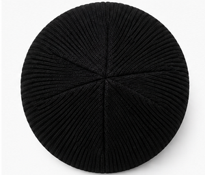 Gorros de punto de alta calidad con logotipo bordado personalizado, gorros de invierno con puño para hombres, mujeres y niños, gorros cálidos de punto acanalado. - Product Image 5