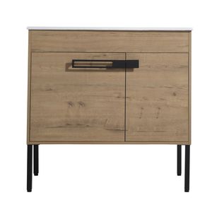 36 Inch Freestanding <b>Bathroom</b> <b>Vanity</b> Optional Floating Design 36*18 00336IMO 1(KD Packing) Excluding - Product Image 1