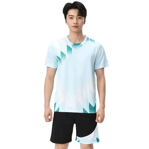 2025 nouveau maillot de football pour hommes respirant Football chemise à manches courtes entraînement vêtements de sport équipe uniforme Double PCS-R-188 - Product Image 1