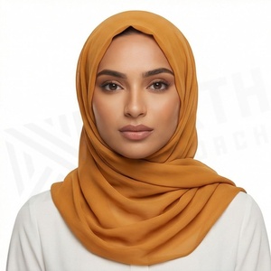 ผ้าคลุมศีรษะฮิญาบสำหรับผู้หญิง สีพื้น ผ้าโพลีเอสเตอร์คุณภาพสูง ระบายอากาศได้ดี เนื้อผ้าเจอร์ซีย์ นุ่มสบายผิว เหมาะสำหรับสวมใส่ทุกวัน ผ้าพันคอแบบตะวันออกกลาง - Product Image 5