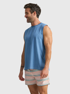 <b>Men's</b> Sleeveless Tank Top Custom Logo Loose Fit Gym Workout Yoga <b>Singlet</b> Athletic Training Vest - Product Image 3