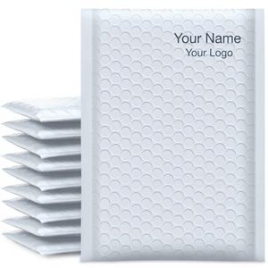 Enveloppes matelassées auto-adhésives personnalisées avec logo, sacs d'expédition en polyéthylène imperméables, pochettes à bulles pour la logistique e-commerce en plastique - Product Image 1