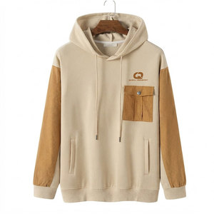เสื้อฮู้ดดี้โอเวอร์ไซส์ผ้าฝ้ายฟลีซพรีเมียม 100% สำหรับแฟชั่นสตรีทฤดูหนาว พร้อมฮู้ดปรับได้ กระเป๋าหน้า และผิวสัมผัสแบบวอช - Product Image 1