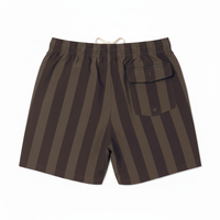 Pantalones Cortos de Lino/Algodón para Hombre, Estilo Oxford, Cintura Media, Sólidos, Casuales, Transpirables, para Vacaciones de Verano, Playa, Cintura Elástica Alta
