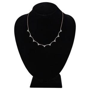 Collier pendentif de luxe en or rose 14 carats avec triple halo de diamants marquise, bijoux fins et délicats pour femme, cadeau d'anniversaire ou de mariage, certifié IGI - Product Image 2
