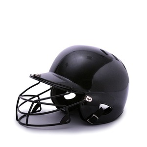 Black <b>Baseball</b> Batting Helmet Full Face Protective Headgear Adult Training Equipment - Product Image 3