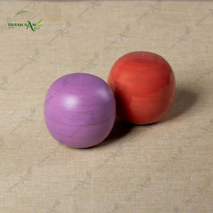 Sphère décorative en bambou tissé, boule en bambou faite à la main, décoration durable pour la maison - Product Image 4