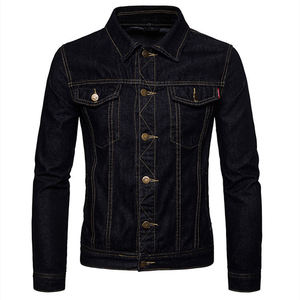 Men's Casual Denim Jacket with <b>Stand</b> Collar Cotton Material Breathable Design for Outdoor Activities - Product Image 6
