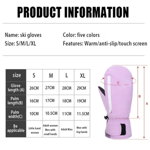 Ski <b>Gloves</b> Waterproof Snow <b>Gloves</b> Thermal Insulated Winter <b>Gloves</b> for Skiing Snowboarding OEM Bulk Supply - Product Image 6
