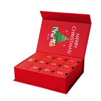 Recycler logo personnalisé impression de gros vide beauté emballage cadeau 10 jours maquillage calendrier de l'avent boîte