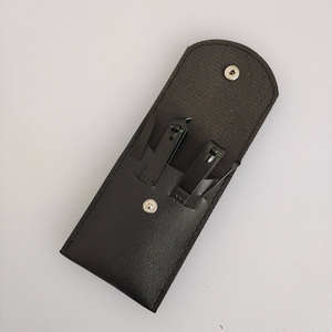 Ensemble de coupe-ongles et ciseaux professionnels en acier inoxydable noir personnalisé, mini, 4 pièces, kit de manucure et pédicure de voyage ANAAIF - Product Image 2