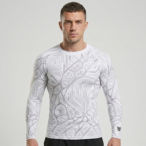 <b>Men</b> Rash Guard Custom <b>Men</b> Sublimation Winter <b>Compression</b> Gear Rash Guard 2026 Lightweight MMA Wrestling <b>Shirt</b> Breathable - Product Image 1