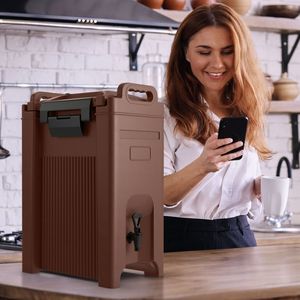 Dispensador de Bebidas con Aislamiento Térmico, Capacidad de 5 Galones, Enfriador Independiente para Agua y Bebidas - Product Image 1