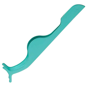 Applicateur de cils en acier inoxydable à lèvre incurvée, recourbe-cils professionnel pour extensions de cils, pince à cils à pointe lisse - Product Image 5