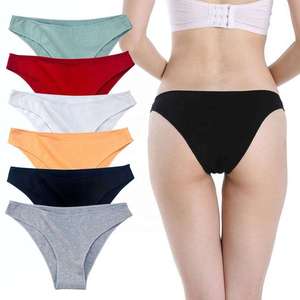 Culottes sexy pour femmes, taille basse, sans couture, en dentelle tricotée, séchage rapide, 100% coton, antibactériennes, écologiques - Product Image 3