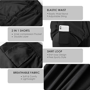 Custom Made Men Gym <b>Shorts</b> Training New Design Gym <b>Shorts</b> Spandex Polyester Gym <b>Shorts</b> For Men - Product Image 6