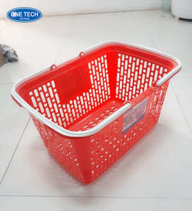 Cesta de compras de plástico con asas de plástico Vietnam C/O, C/Q, ISO ODM 100 MOQ - Product Image 5