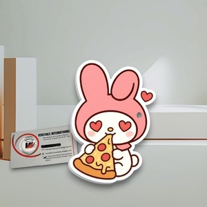 Tuiles magnétiques en acrylique rectangulaires Hello Kitty Pizza Diamond pour cils, écologiques, style fleur et cœur, outil de beauté pour extensions de cils - Product Image 4