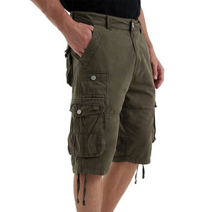 Shorts cargo pour hommes, à boutons, avec poches, couleur unie, prix abordable, durables, respirants, séchage rapide - Product Image 5