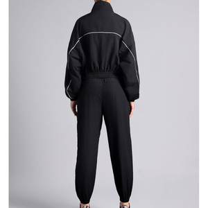 Ensemble de survêtement coupe-vent personnalisé en nylon pour hommes et femmes, style streetwear, vêtements de sport coupe-vent, survêtement décontracté surdimensionné, fournisseur OEM - Product Image 2