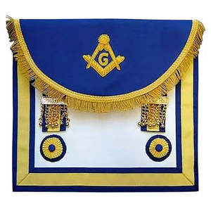 Delantales de masonería de cuero hechos a mano, bordados, ajustables, de diseño refinado y elegante, con broche de seguridad, lavables y personalizables. - Product Image 1