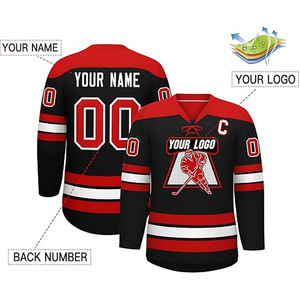 Custom 100% Polyester Sublimation Printed Ice Hockey Jersey Pakistan OEM Supplier Wholesale Export USA Buyers Team Uniform Bulk - Product Image 3