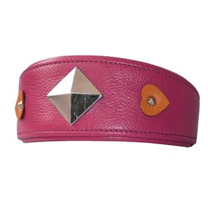 Collar de perro de cuero personalizado de primera calidad, decoración de tachuelas de diamantes de imitación, ajuste ajustable, herrajes de latón plateado, proveedor OEM/ODM, accesorios para mascotas - Product Image 1