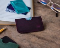 Porte-cartes en cuir à accès rapide, anti-RFID, avec logo personnalisé, pour cartes de crédit, modèle LNCR-0037D