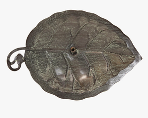 Bebedero para Pájaros de Metal con Diseño de Hojas en Dos Tonos de Cobre Antiguo, Decoración para Jardín y Patio Exterior, Bandeja para Alimentar Pájaros con Base de Estaca - Product Image 6