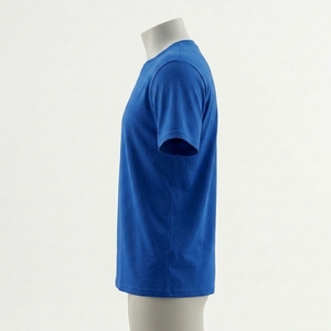 Modern Plain Crew Neck Half Sleeve Knitted Digital <b>100</b>% <b>Polyester</b> Anti-Pilling Loose Fit Breathable Lightweight Casual T-<b>Shirt</b> - Product Image 3