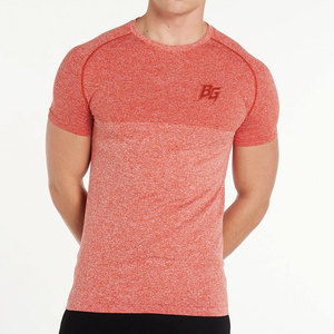 Vêtements de sport professionnels pour hommes, t-shirts de gym en tissu tricoté, respirants, séchage rapide, coupe ajustée, qualité supérieure - Product Image 1