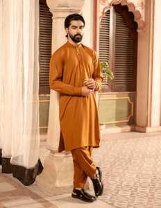 Vêtements pour hommes à la mode, salwar kameez en tissu de coton, vêtements indiens et pakistanais, tenue ethnique à manches longues, qualité supérieure - Product Image 6