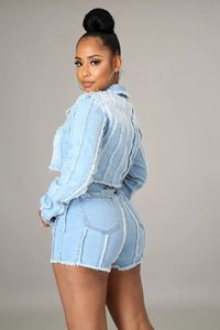 Shorts de Mezclilla para Mujer, Estilo Casual de Verano, con Cierre y Botones, Moda Urbana - Product Image 5